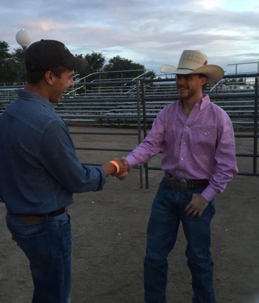 Cody Johnson with Jack Stein